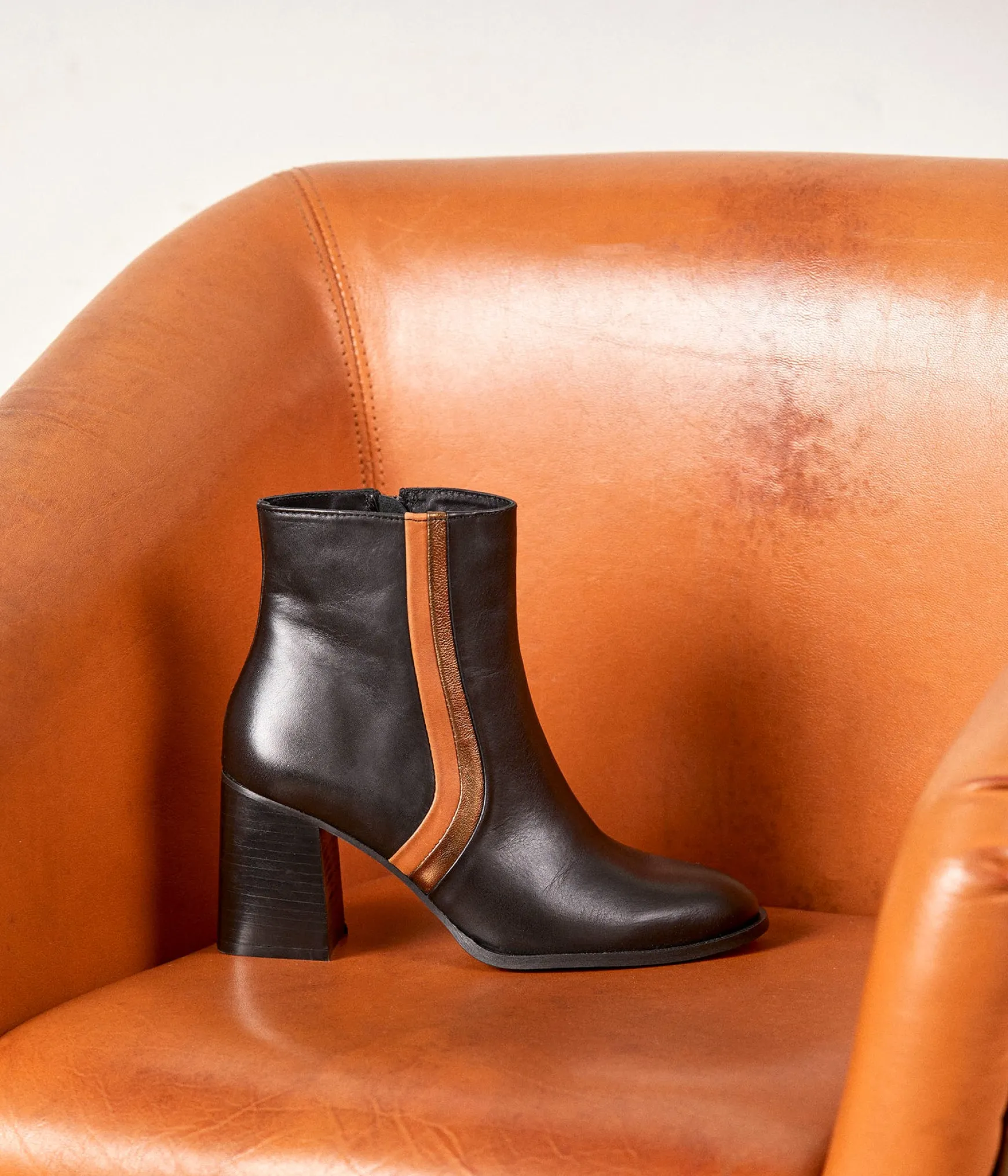 Femme Mellow Yellow Boots cuir à talon Jeannette