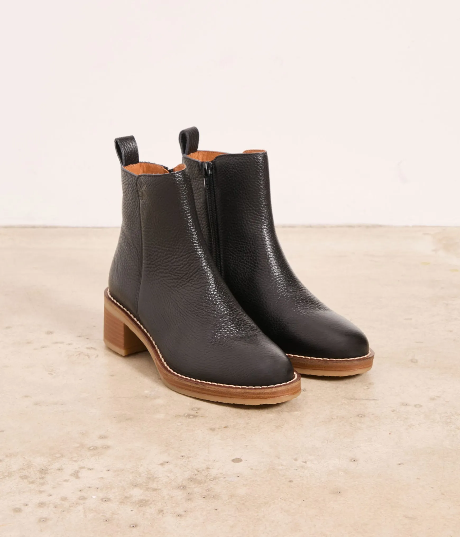 Femme Mellow Yellow Boots cuir grainé Adelaïde