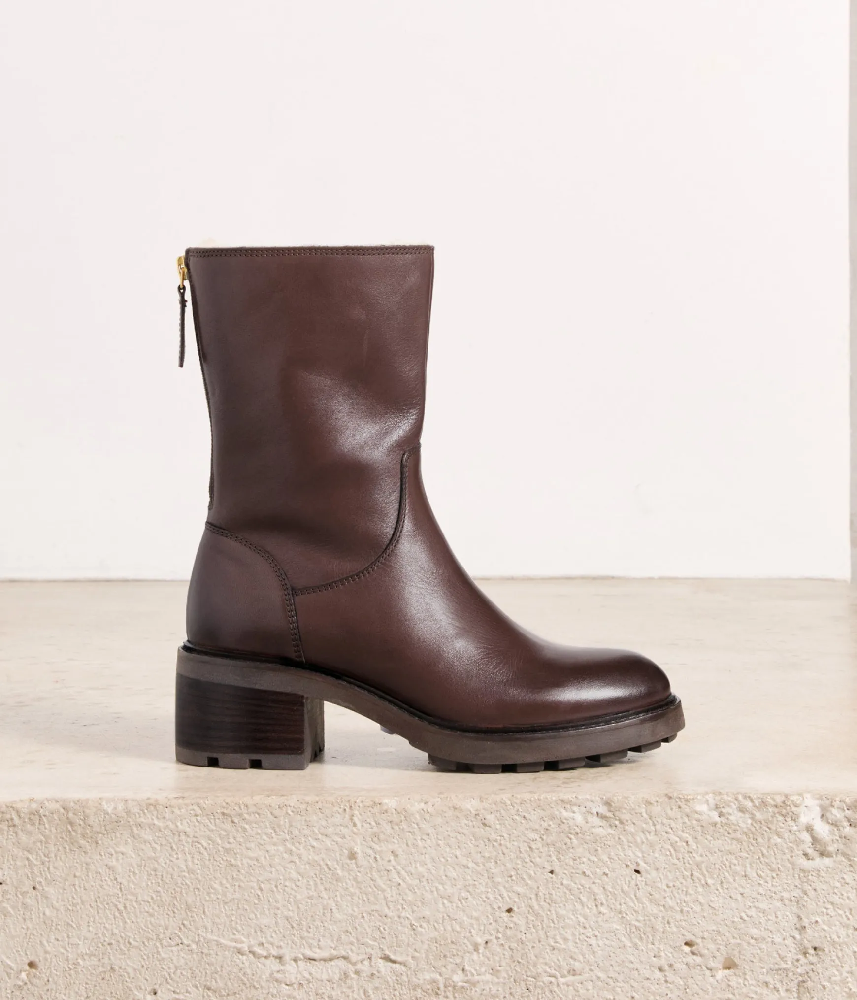Femme Mellow Yellow Boots fourrées choco Tomette