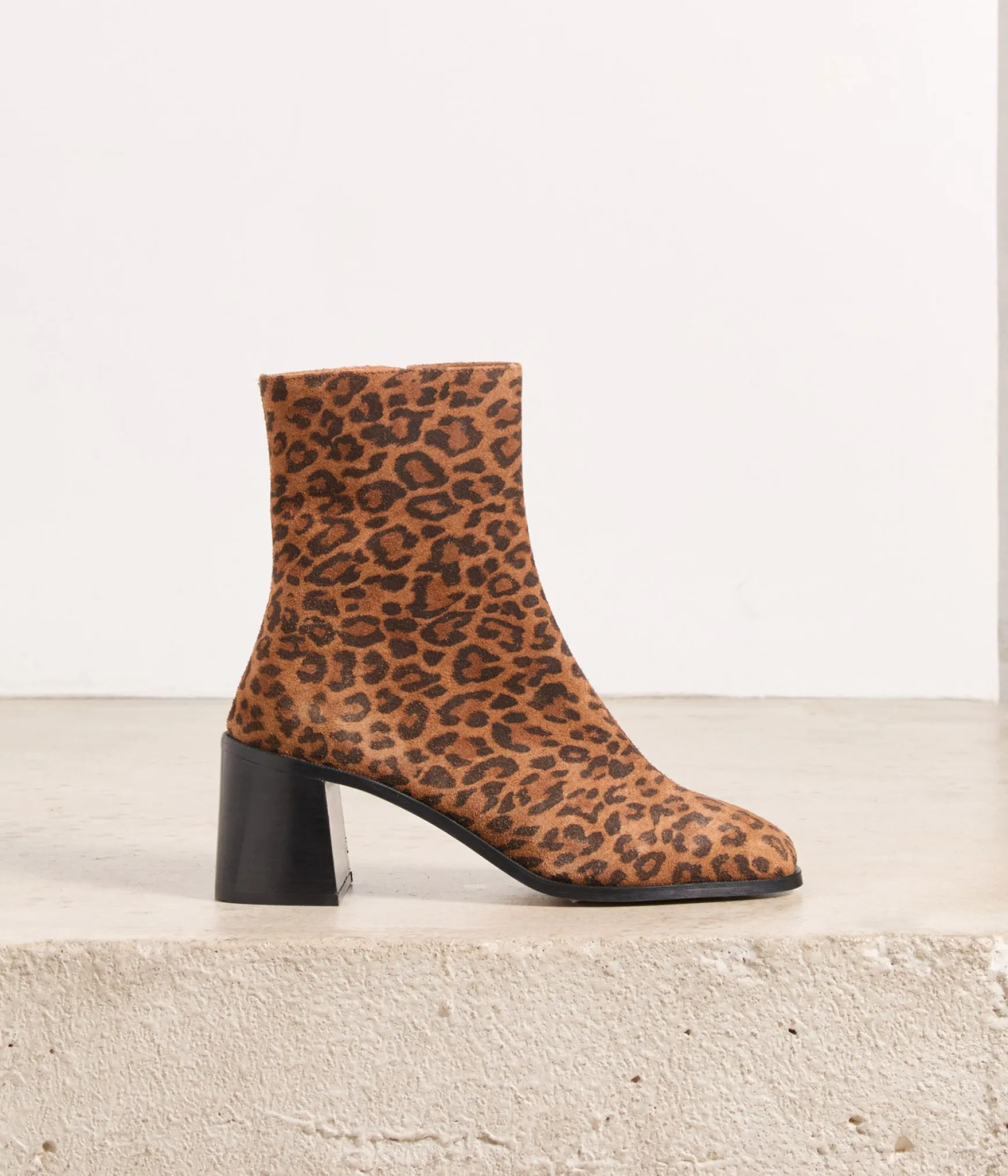 Femme Mellow Yellow Boots velours léopard Hulsa